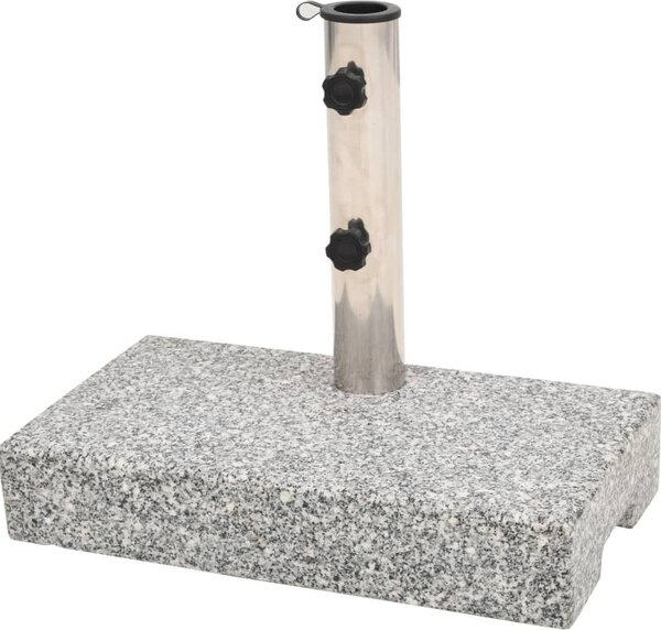 Maison Exclusive – Držiak na slnečník, čierny granit, obdĺžnikový, váha 25 kg