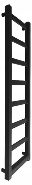 Regnis DEX, vykurovacie teleso 300x990mm so stredovým pripojením 50mm, 447W, čierna matná, DEX100/30/D5/BLACK