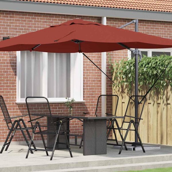 Maison Exclusive – Slnečník, rozmer 351 x 250 x 260 cm, materiál: polyester a hliník