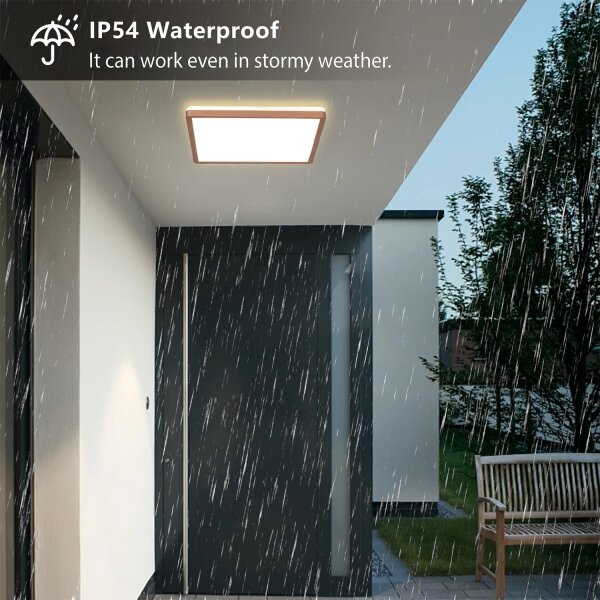 Brilagi - LED kúpeľňové stropné svietidlo ULTRA SLIM LED/18W/230V 30x30 cm ružové zlato IP54