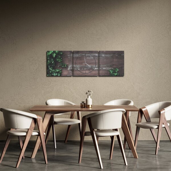 Obraz - Brečtan (s hodinami) (90x30 cm)