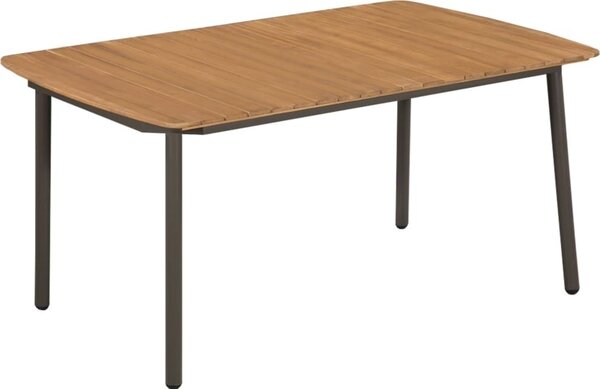 Maison Exclusive – Konferenčný stolík, 150x90x72 cm, masívne drevo akácie a oceľ