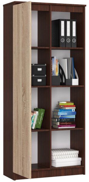 Regál R80 1D 4P CLP wenge / sonoma