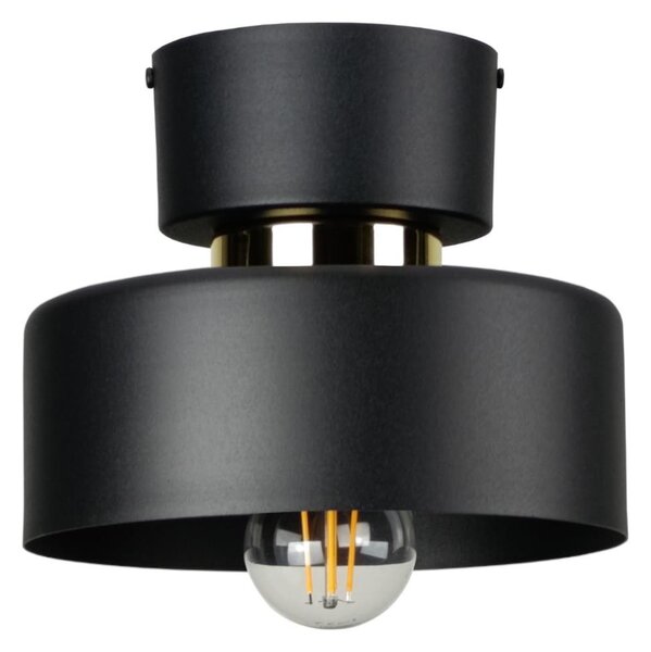 Stropné svietidlo IGNIA 1xE27/60W/230V čierna/zlatá