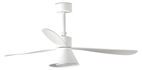 FARO 33760WT-22-LED Stmievateľný ventilátor AMELIA L CONE LED/20W/230V biela pr. 132 cm WT + DO