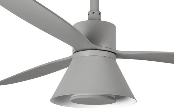 FARO 33762WT-24-LED Stmievateľný ventilátor AMELIA L CONE LED/20W/230V sivá priemer 132 cm WT + DO