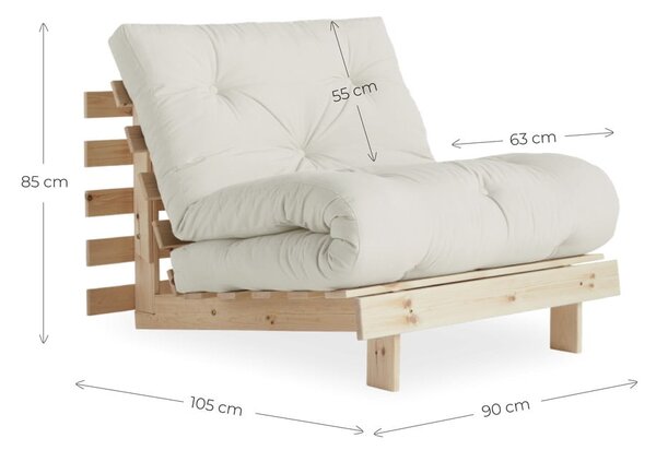 Béžovokrémové kreslo Roots – Karup Design