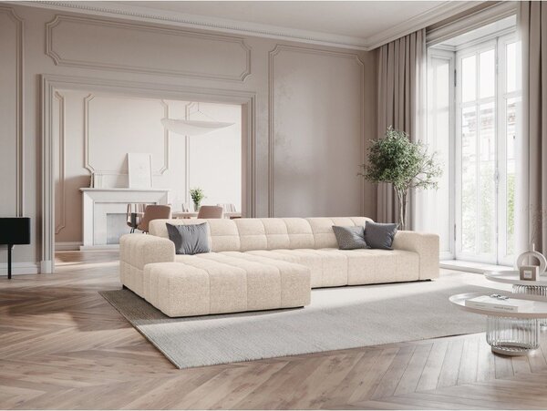 Krémová rohová pohovka (ľavý roh) Chicago – Cosmopolitan Design