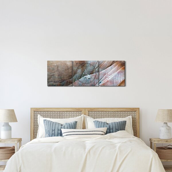 Obraz skál, Bryce Canyon (s hodinami) (90x30 cm)