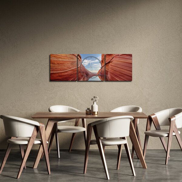 Obraz - Vermilion Cliffs Arizona (s hodinami) (90x30 cm)