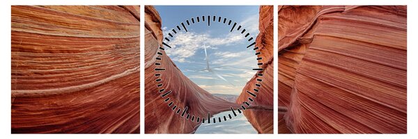 Obraz - Vermilion Cliffs Arizona (s hodinami) (90x30 cm)