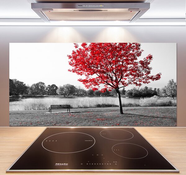 Panel do kuchyne Červený strom pl-pksh-120x60-f-76838967