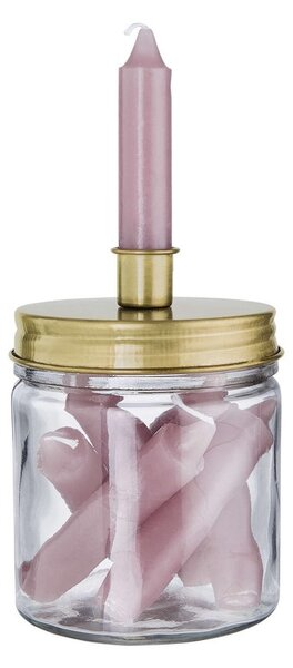 CANDLE JAR Pohár so svietnikom - zlatá