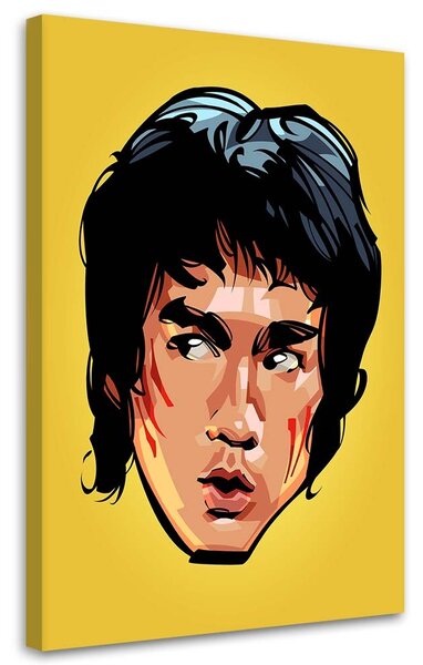 Obraz na plátne Bruce Lee tvár - Nikita Abakumov Rozmery: 40 x 60 cm