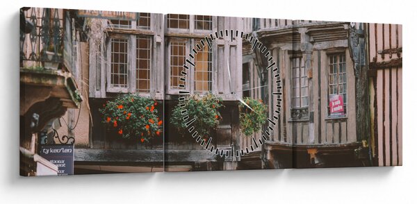 Obraz - Creperia (s hodinami) (90x30 cm)