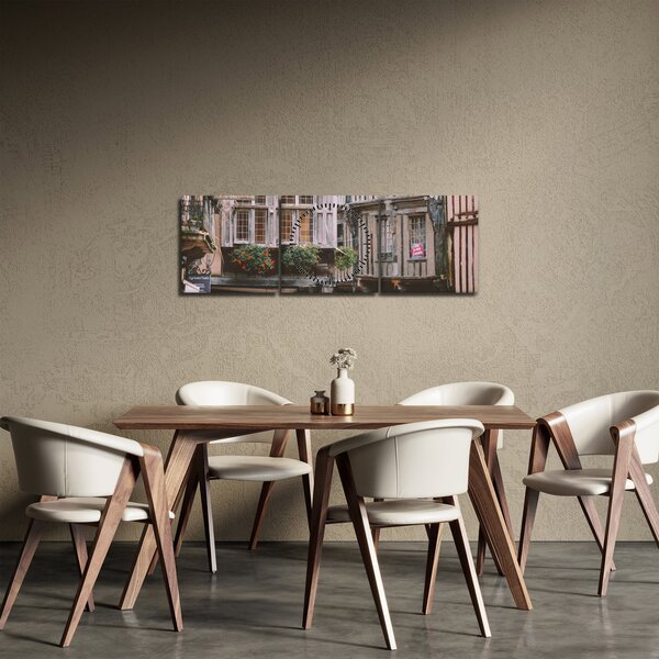 Obraz - Creperia (s hodinami) (90x30 cm)