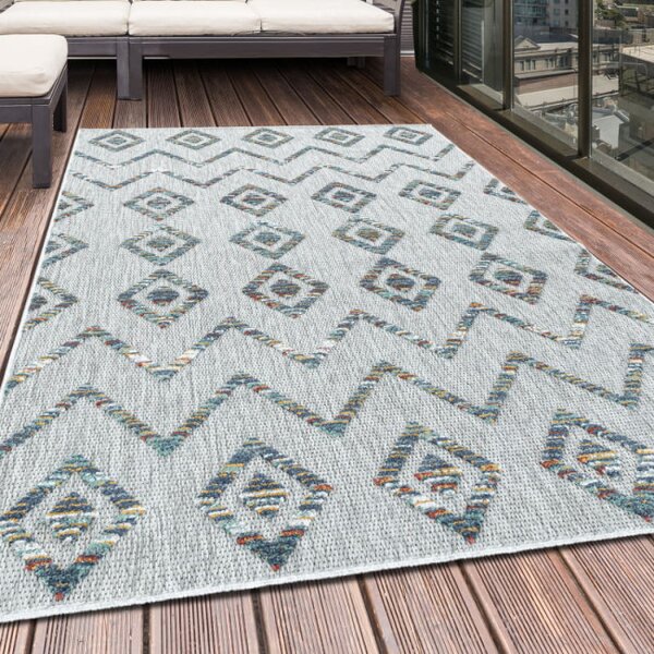 Šnúrkový koberec Bahama 3D Boho viacfarebný