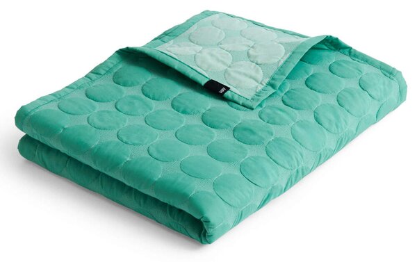 HAY Prikrývka Mega Dot Organic 260x260, sea green
