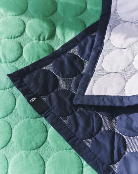 HAY Prikrývka Mega Dot Organic 195x245, sea green