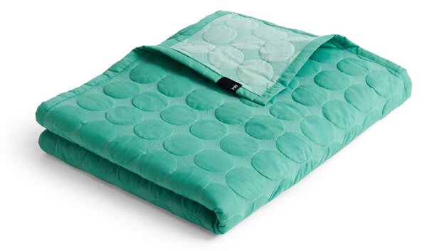 HAY Prikrývka Mega Dot Organic 195x245, sea green