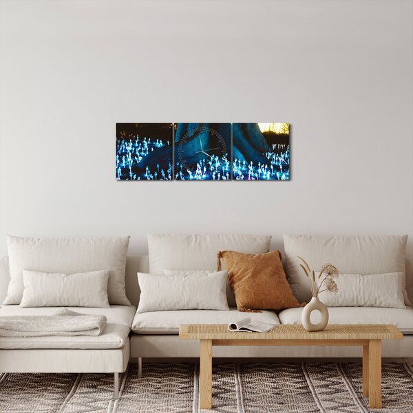 Obraz - Magický strom (s hodinami) (90x30 cm)