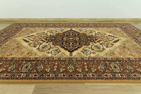 Koberec Isfahan Leyla jantár hnedý / béžový