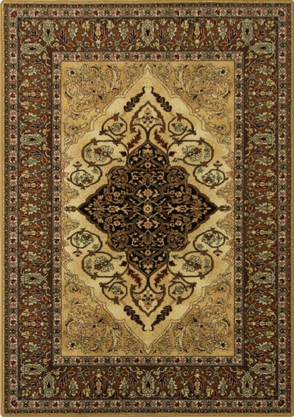Koberec Isfahan Leyla jantár hnedý / béžový