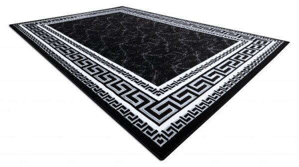 Koberec GLOSS 2813 87 styl, greek - čierny, sivý