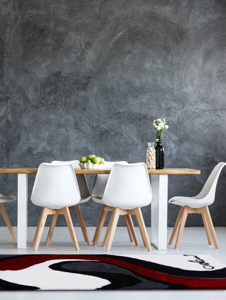 GRUND Kúpeľňový koberec Colani 7B sivý a biely Rozmer: 60x100 cm