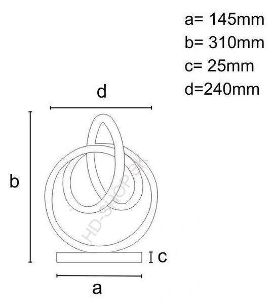 LED dizajnová stolová lampa 32W (JT1304/B)
