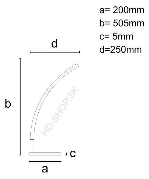 LED dizajnová stolová lampa 11W (JT1309/B)