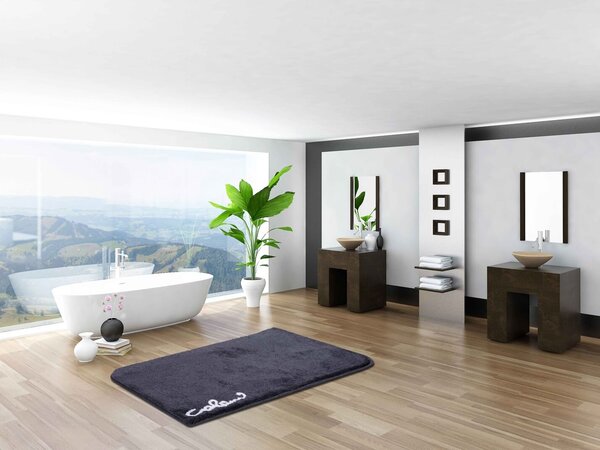 GRUND Kúpeľňový koberec Colani 40 antracit Rozmer: 60x100 cm
