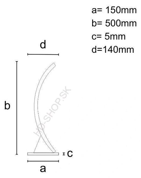 LED dizajnová stolová lampa 11W (JT1310/B)