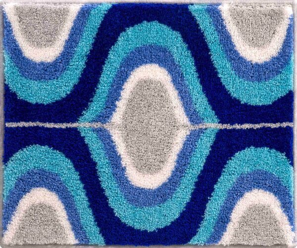 GRUND Kúpeľňový koberec KARIM 18 modrý Rozmer: 50x60 cm