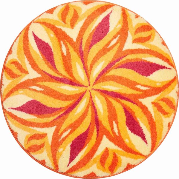 GRUND Mandala koberec DANCING SKY oranžová Rozmer: ø 60 cm