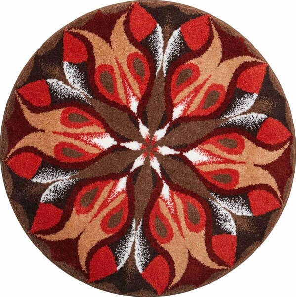 GRUND Mandala koberec SILENT SEPTEMBER hnedý Rozmer: ø 80 cm