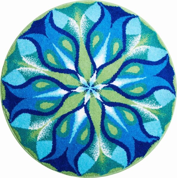 GRUND Mandala koberec SILENT SEPTEMBER teal Rozmer: ø 60 cm