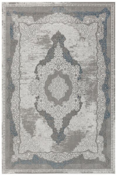 Koberec Allora Plus B827B ornament, sivý