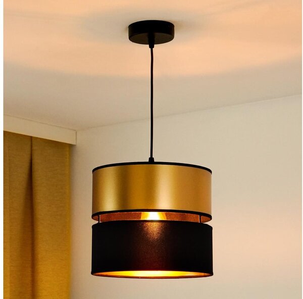 Brilagi - Luster na lanku ROYAL 1xE27/15W/230V pr. 25 cm čierna/zlatá