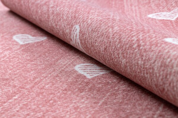 Koberec HEARTS Jeans - ružový
