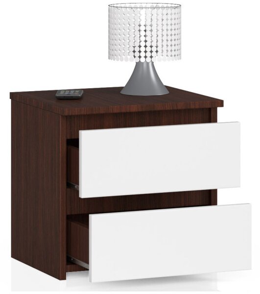 Nočný stolík CL2 2SZ CLP wenge / biely