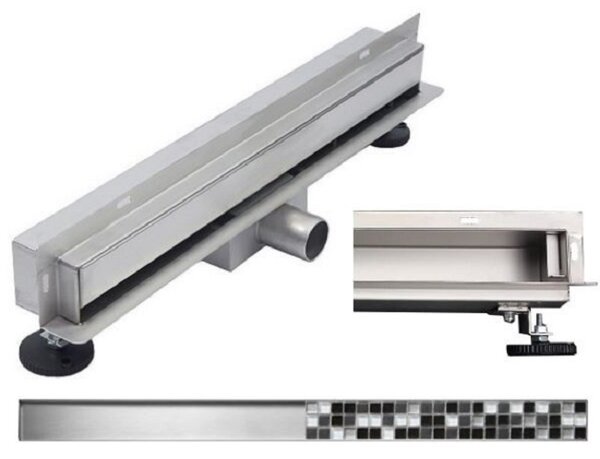 MAXMAX Sprchový žľab do steny NEO WALL 2v1 25-120 cm, 1030050