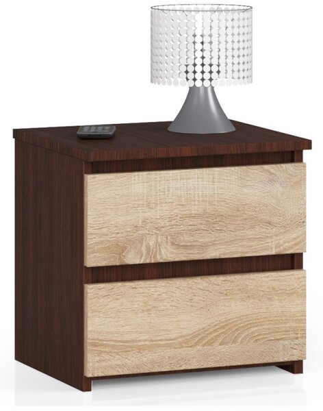 Nočný stolík CL2 2SZ CLP wenge / sonoma