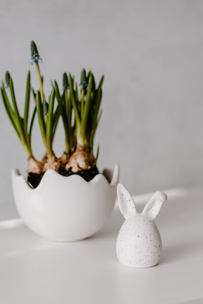 Keramická miska Happy Easter White – menší
