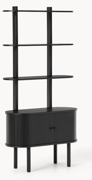 Úzky regál's drážkovanou prednou stranou Calary