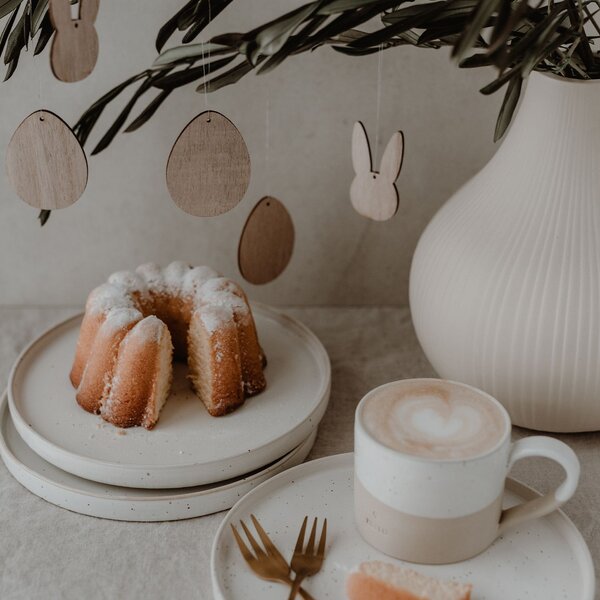 Veľkonočná ozdoba Rabbit Natural – set 8 ks