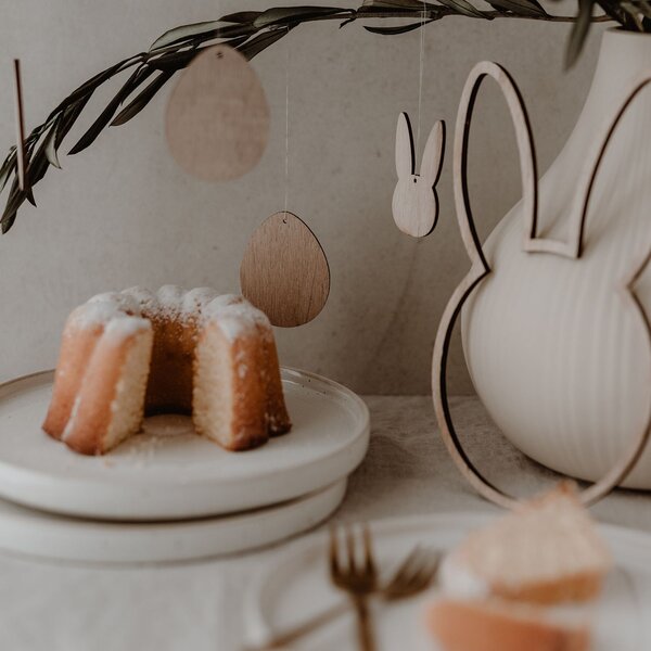 Veľkonočná ozdoba Rabbit Natural – set 8 ks