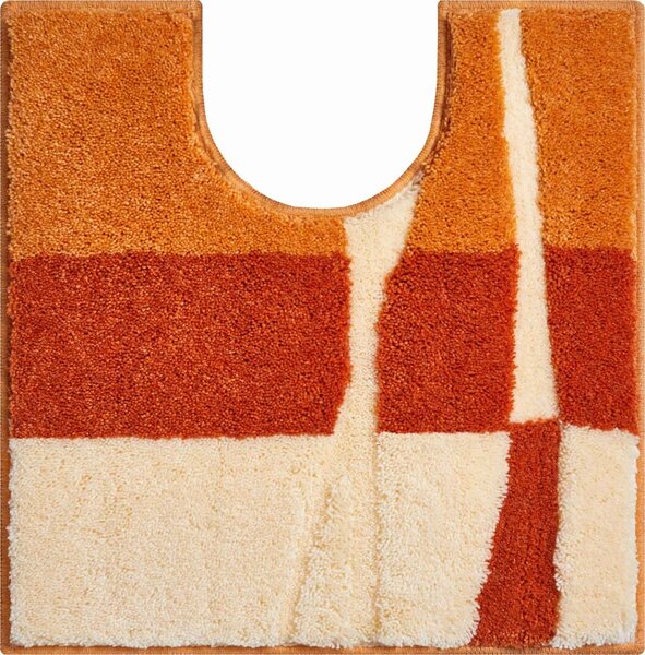 GRUND Toaletná rohožka s výrezom RIVA oranžová 55x55 cm