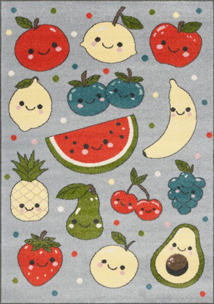 Koberec FD Funky Top Fruits svetlosivý