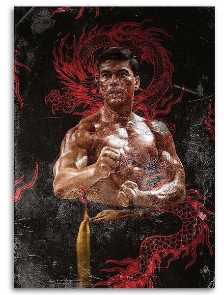 Obraz na plátne Jean-Claude Van Damme vo filme Krvavý šport - Dmitry Belov Rozmery: 40 x 60 cm